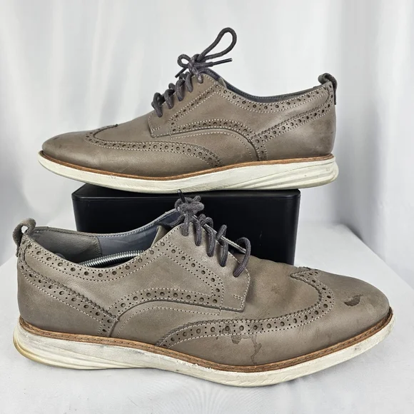 Cole Haan Williams Wingtip Oxford Mens 10 M Gray Leather Brogue Dress Shoes‎ Cole Haan | Shoes | Cole Haan Mens Williams Wingtip Oxford  main image 4